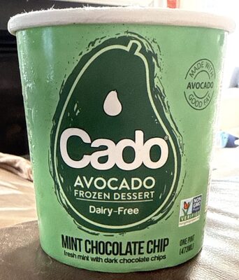 Mint Chocolate Chip Avocado Frozen Dessert