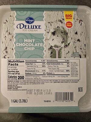 mint chocolate chip deluxe ice cream