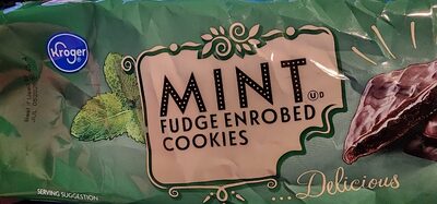 Mint Fudge Enrobed Cookies