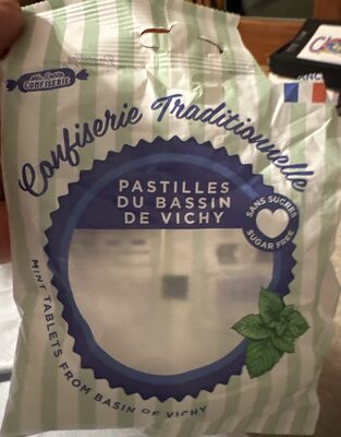 Mint tablets from basin of Vichy