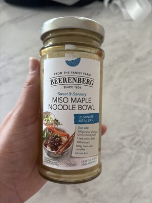 Miso Maple Noodle Bowl