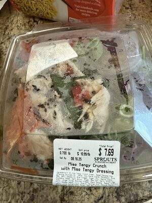 Miso Tangy Crunch With Miso Tangy Dressing