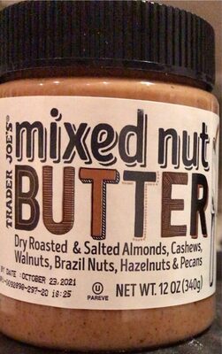 Mixed nut butter