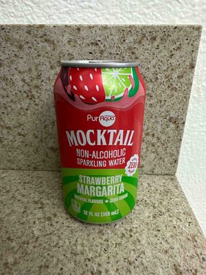 Mocktail Non-alcoholic Sparkling Water Strawberry Margarita