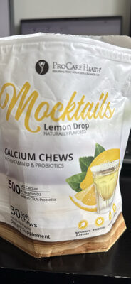Mocktails Lemon Drop Calcium Chews