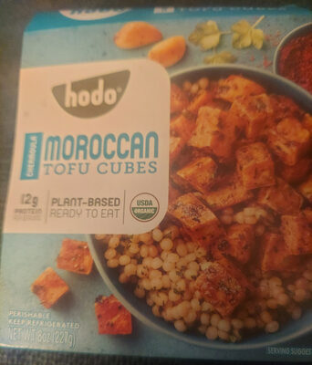 Moroccan tofu cubes, chermoula moroccan