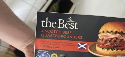 Morrisons the Best SCOTCH BEEF JARTER POUNDERS Mad