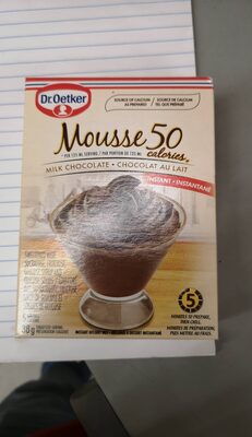 Mousse light instant dessert mix milk chocolate