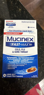Mucinex Fast-Max Cold, Flu & Sore Throat