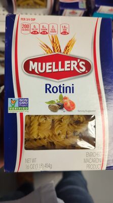 Mueller's, rotini, enriched macaroni products