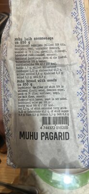 Muhu bread with seeds