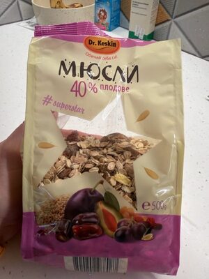 Museli 40% fruits