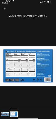 MUSH Protein Overnight Oats