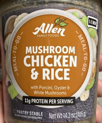 Mushroom Chicken & Rice