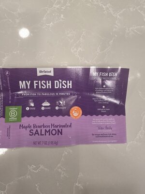 My FisH Dish- Maple Bourbon Marinated Salmon