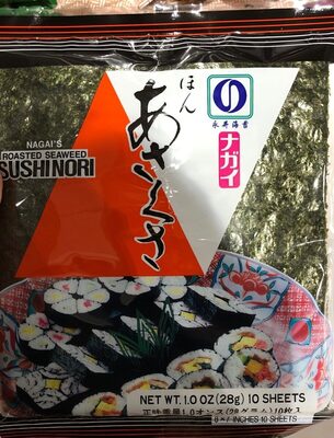 Nagai's, roasted seaweed sushinori