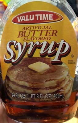 Natural And Artificial Butter Flavored Syrtup