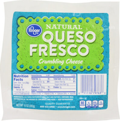 Natural Queso Fresco Crumbling Cheese