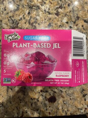 Natural raspberry jel dessert, raspberry