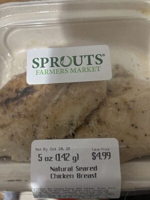 Natural Seared Chicken Breast