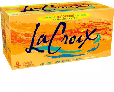 Naturally tangerine essenced sparkling water, tangerine