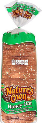 Nature's own honey oat sliced bread