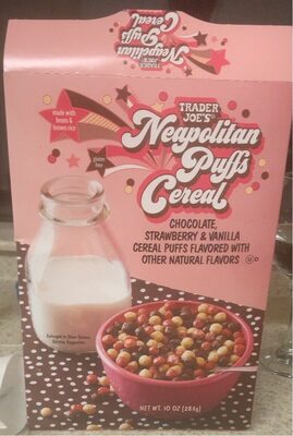 Neapolitan puffs cereal