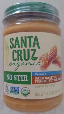 No Stir - Organic Creamy Dark Roasted Peanut Butter Spread