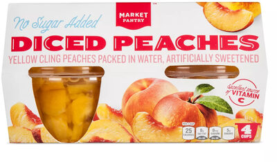 No Sugar Added Diced Peaches Fruit Cups