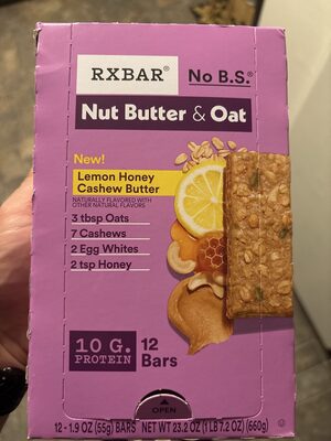 Nut Butter & Oat Lemon Honey Butter