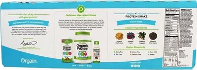 Nutri shake vegan sweet vanilla bean organic