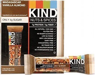 Nuts & spices madagascar vanilla almond bar
