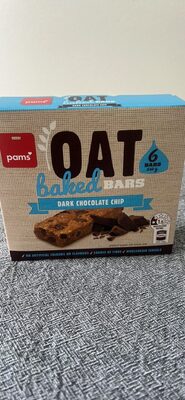 Oat baked bars dark chocolate chip