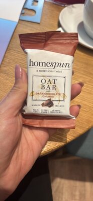 Oat Bar with Dark Chocolate Chunks