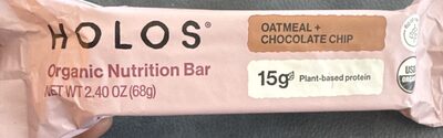 Oatmeal + Chocolate Chip Organic Nutrition Bar