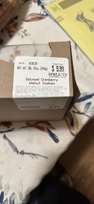 Oatmeal Cranberry Walnut Cookies