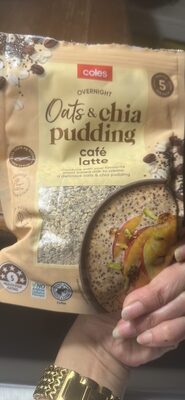 Oats & chia pudding café latte