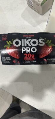 Oikos Pro Strawberry Flavored Yogurt-Cultured Ultra-Filtered Milk