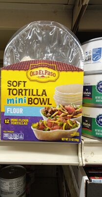 Old El Paso Mini Flour Tortilla Taco Boats 12 Count