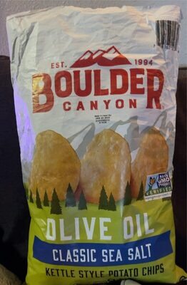 Olive Oil Kettle Cooked Potato Chips, Classic Sea Salt