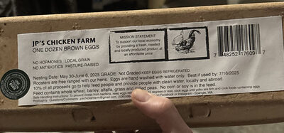 One Dozen Brown Eggs