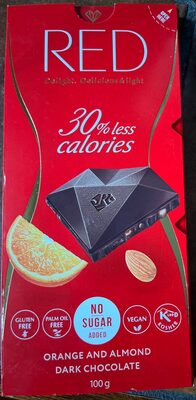 Orange and almond dark chocolate