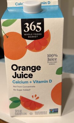 Orange Juice (Calcium + Vitamin D)