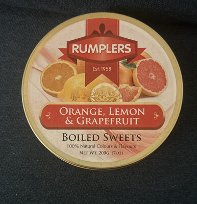 Orange, Lemon & Grapefruit Boiled Sweets