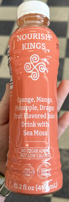 Orange, Mango, Pineapple, Dragon Fruit Flavored Juice Drink with Sea Moss