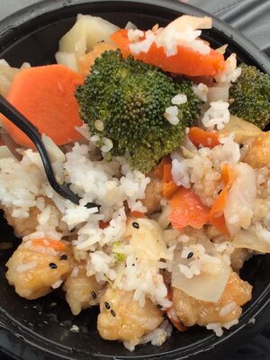 Orange Shrimp Bowl
