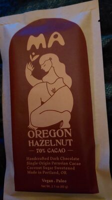 Oregon Hazelnut 70% Cacao