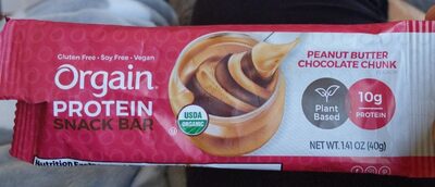 Orgain protein snack bar