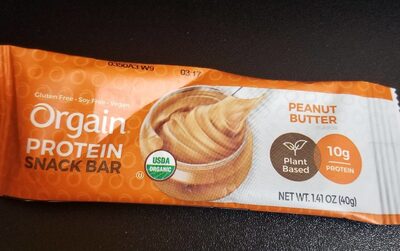 Orgain protein snack bar - Peanut Butter