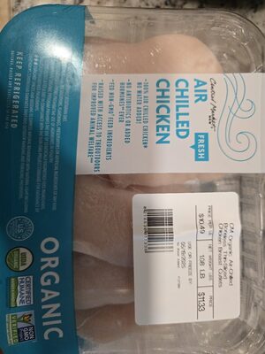 Organic Air Chilled boneless thin sliced chicken breast cutlets